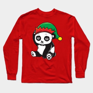 Holiday Panda Long Sleeve T-Shirt